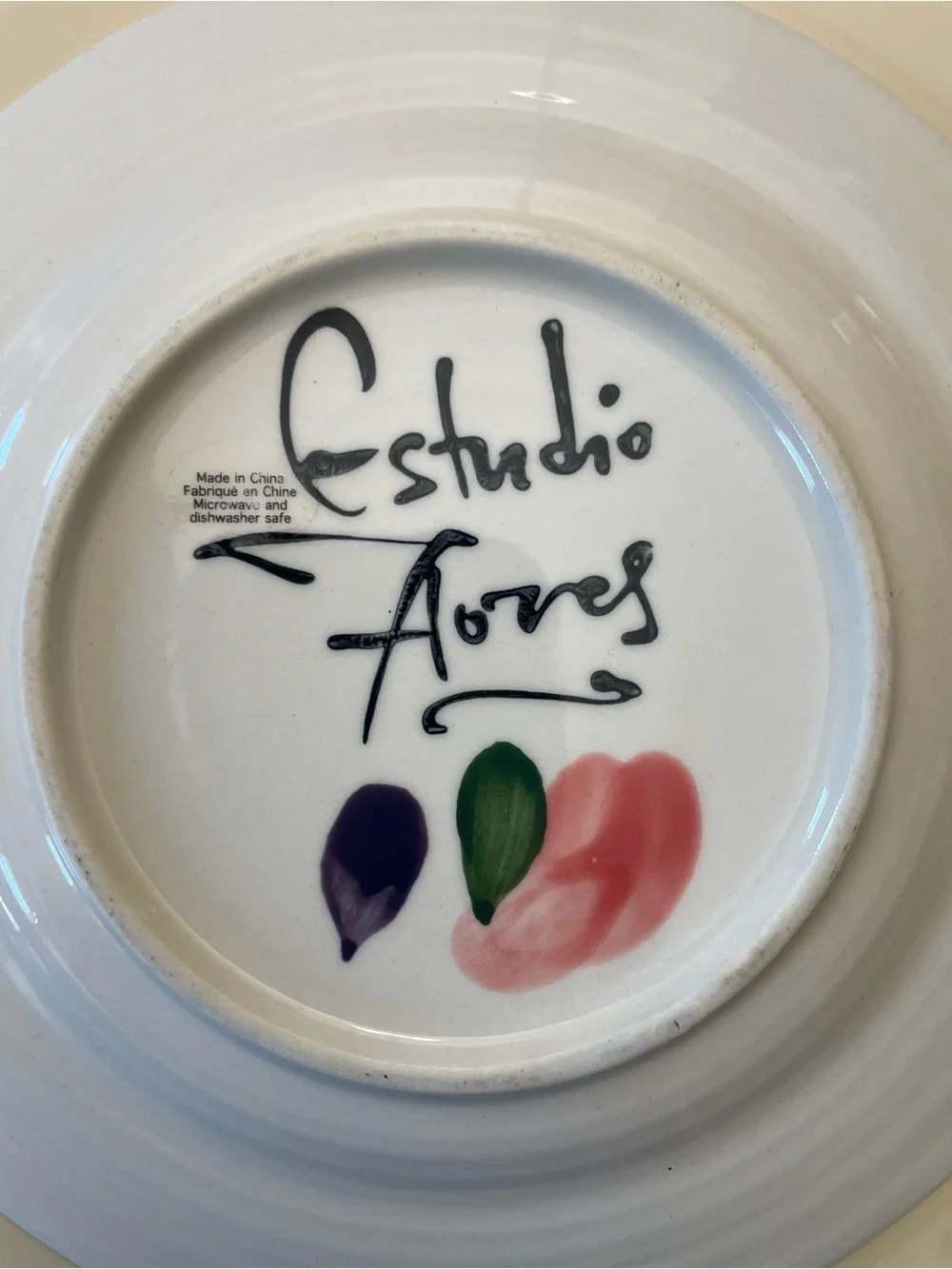 ANTHROPOLOGIE Estudio Flores Sissinghurst Castle 8.25”D Salad Plate - Picture 5 of 5